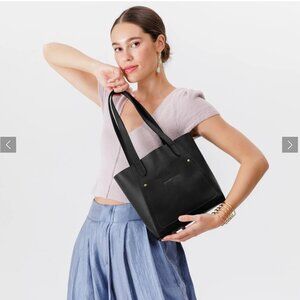 Portland Leather Goods Juliette Small Tote Black